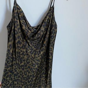 Zara Animal Print  Slip Dress